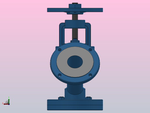下展式放料阀[下展式放料阀]通径50mm前视缩略图