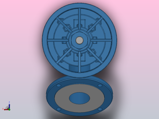 下展式放料阀[下展式放料阀]通径50mm俯视缩略图