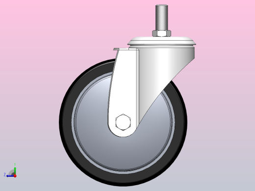 Z09-03-100-401B购物车轮[Z09-03-125-401B]右视缩略图