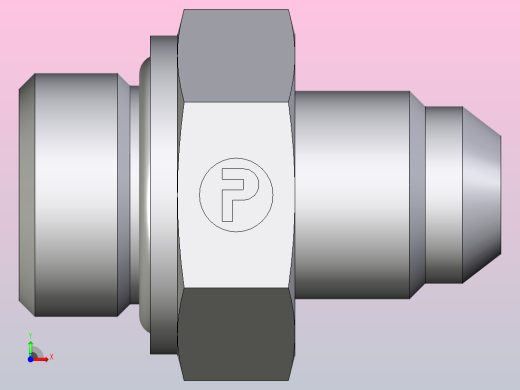 EO硬管接头公螺柱连接器6 6F4OMXS前视缩略图