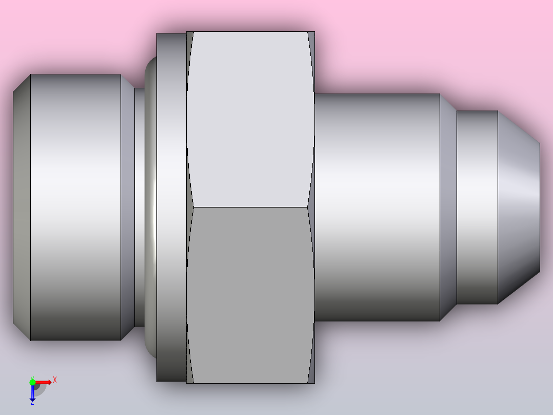 EO硬管接头公螺柱连接器6 6F4OMXS俯视图