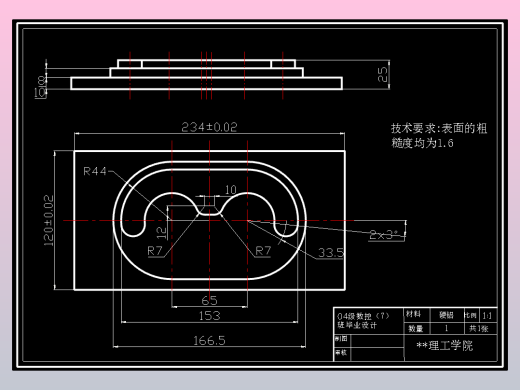 理工学院数控技术及应用专业毕业设计+说明书