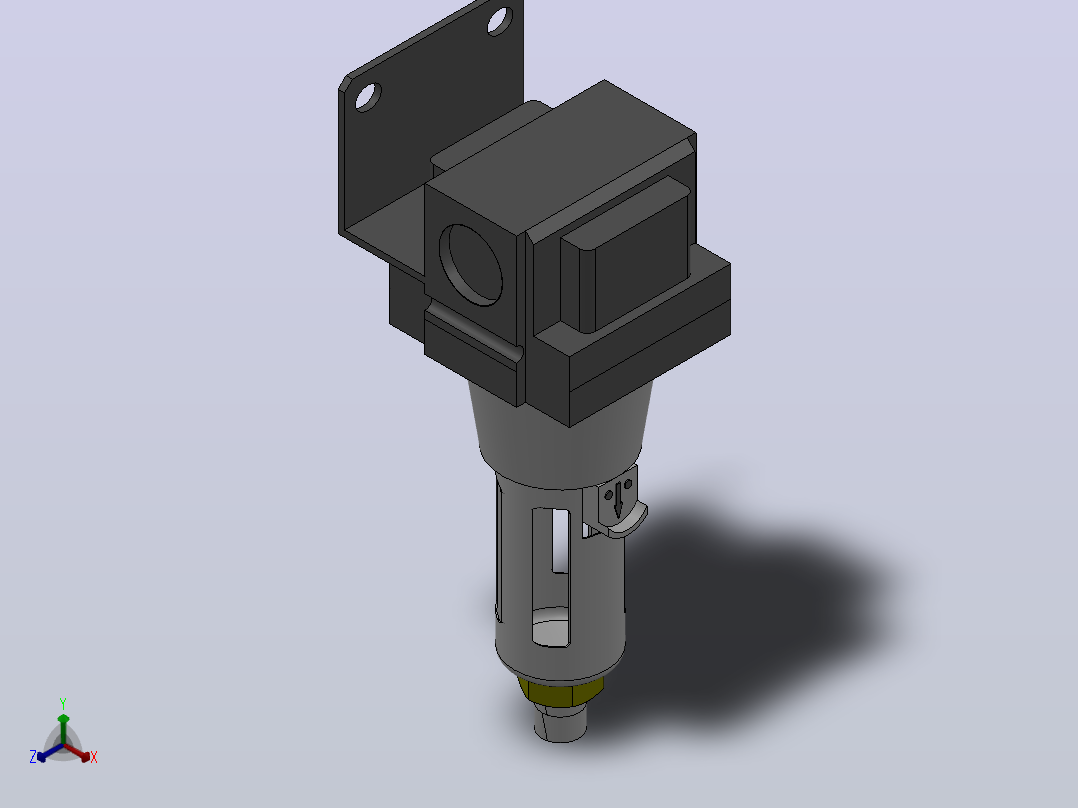 MASF5000[MASF5000-08-标准]气源过滤器主视图