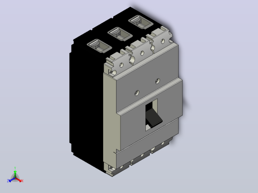 三相断路器PDC11F160TAENN.a3d主视缩略图