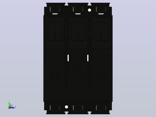 三相断路器PDC11F160TAENN.a3d左视缩略图