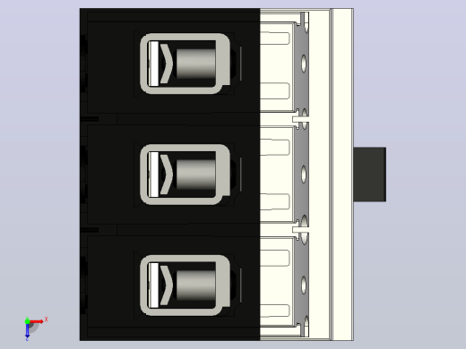 三相断路器PDC11F160TAENN.a3d俯视缩略图