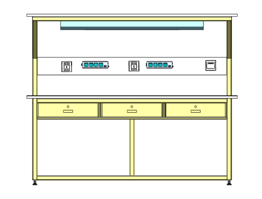 带插座及控制开关的工作桌缩略图