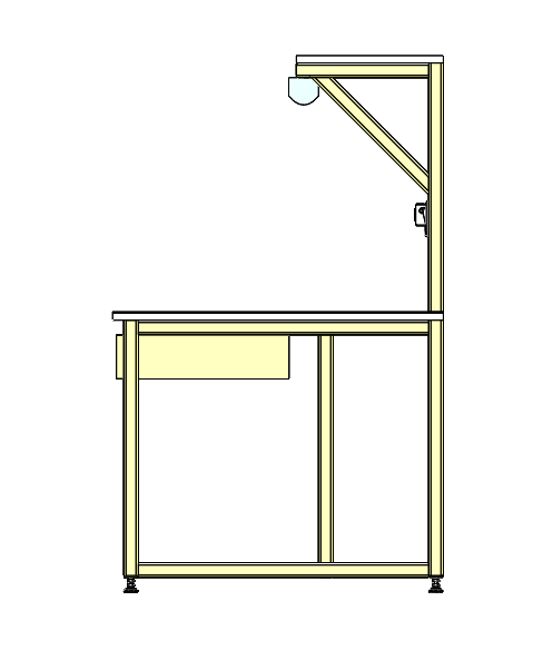 带插座及控制开关的工作桌