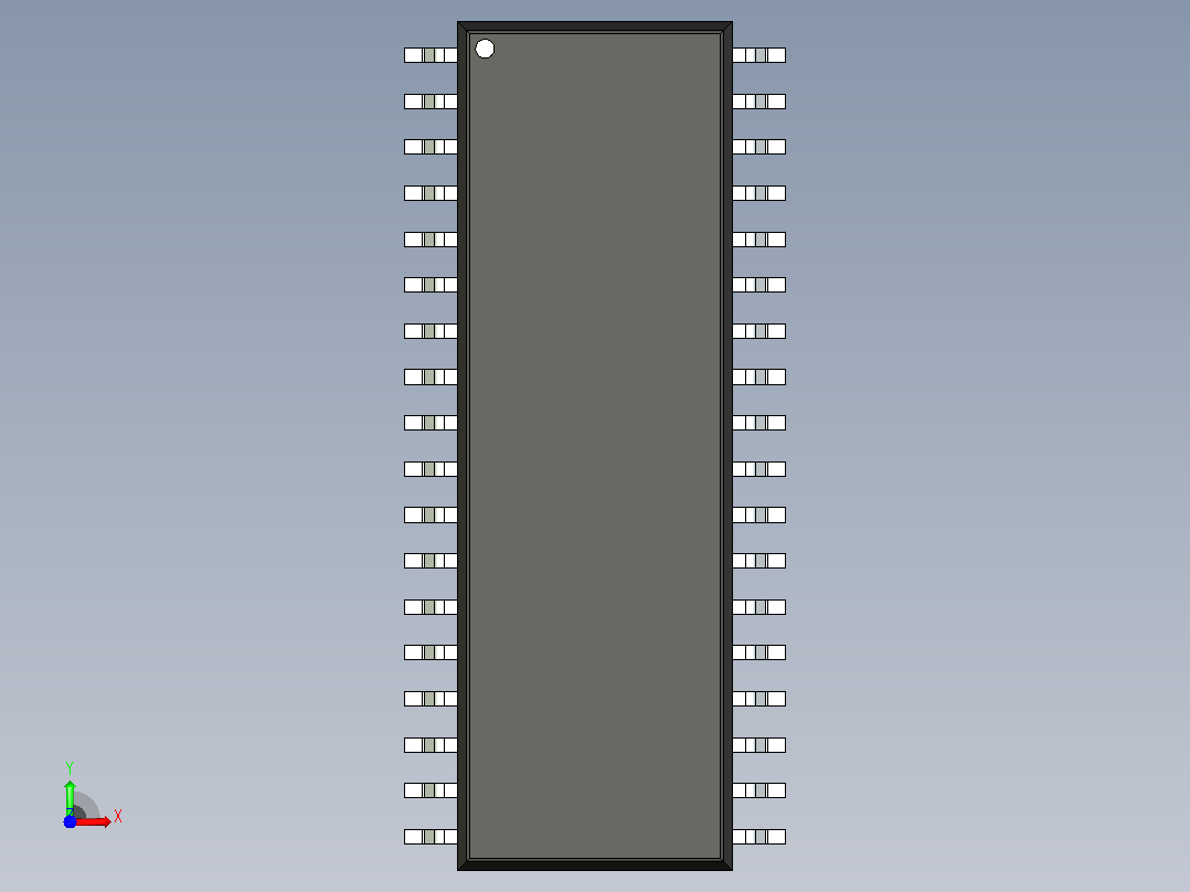 106x SOIC 封装（小外形集成电路）SOIC127P1047X264-36N前视图