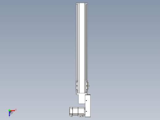 皮带直线轴半封闭可选导轨TPA-HNB-85S-90-L500-MR-C-P20-N3俯视缩略图