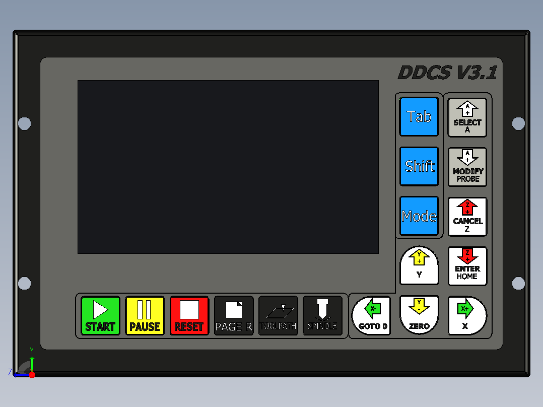 rodes 的ddcs v  轴cnc控制器系统右视图