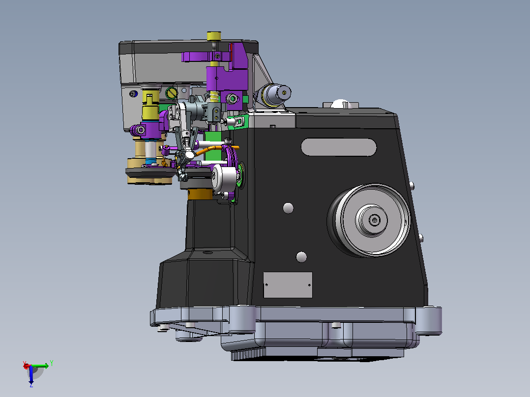 255型缝纫机主视图