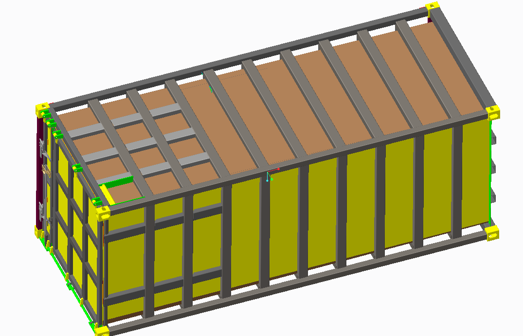 散货箱（集装箱企业）3D模型