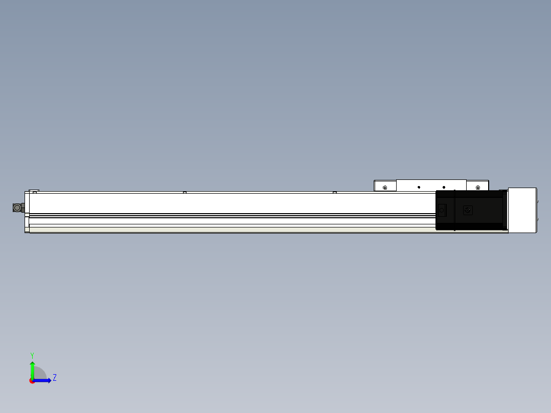 Toyo东佑达直线模组-ECH17-650-BR-750W左视图