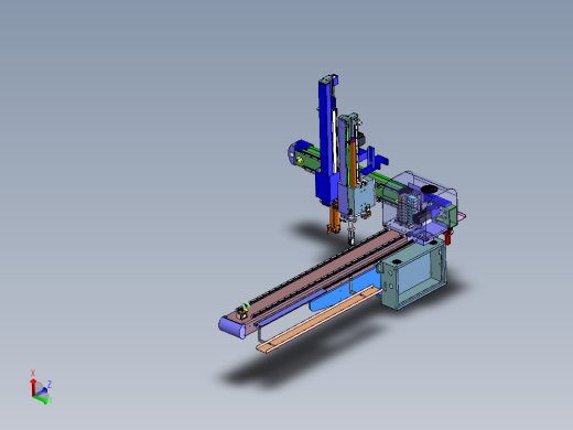 K366标准三轴注塑机械手SW整理版