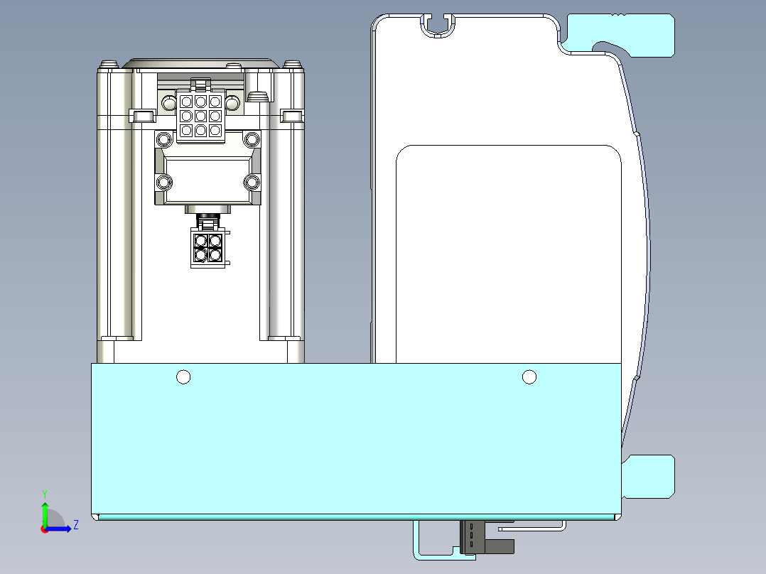 威洛博VBF同步带传动一般环境VBF14-L45-S700-BLD-ZP40-C3左视图