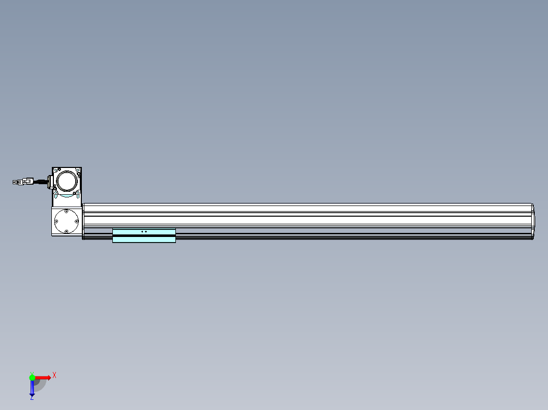 威洛博VBF同步带传动一般环境VBF14-L45-S700-BLD-ZP40-C3俯视图