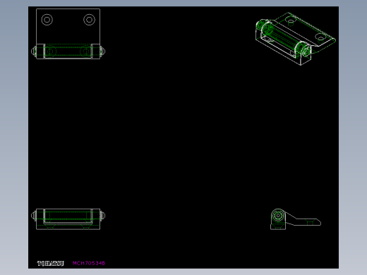 鋅合金鉸鏈MCH(A)-2D多系列多零件图纸模型