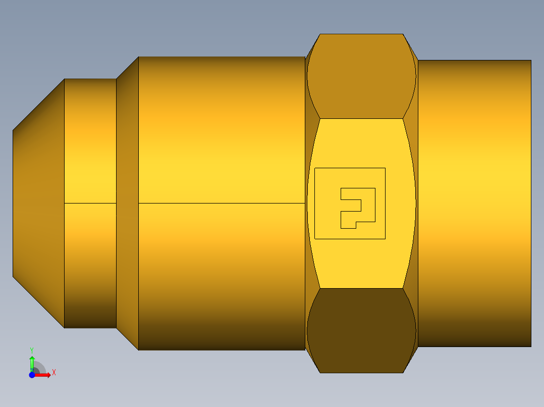 扩口式工业通用硬管接头Female Connector 46F-6-2前视图