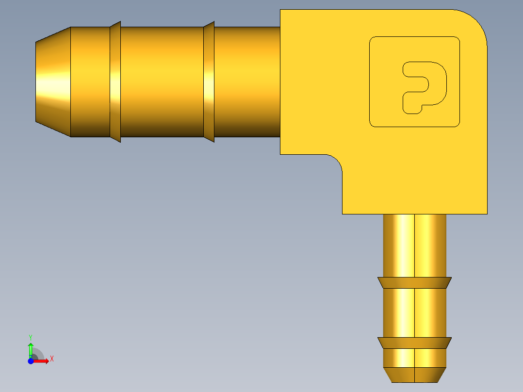 工业通用螺蚊管倒齿式工业硬管接头Union Elbow Combination Size 225-4-5(_FS)32前视图