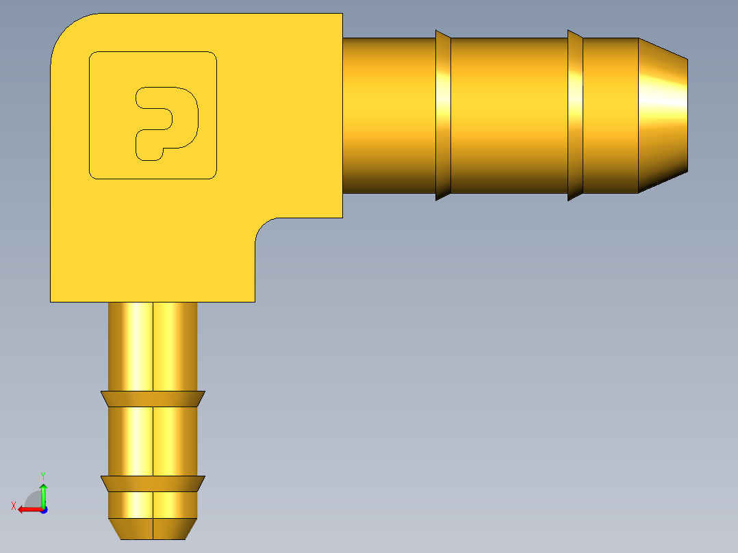 工业通用螺蚊管倒齿式工业硬管接头Union Elbow Combination Size 225-4-5(_FS)32后视图