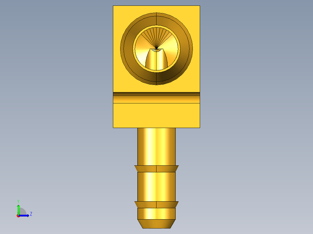 工业通用螺蚊管倒齿式工业硬管接头Union Elbow Combination Size 225-4-5(_FS)32左视图