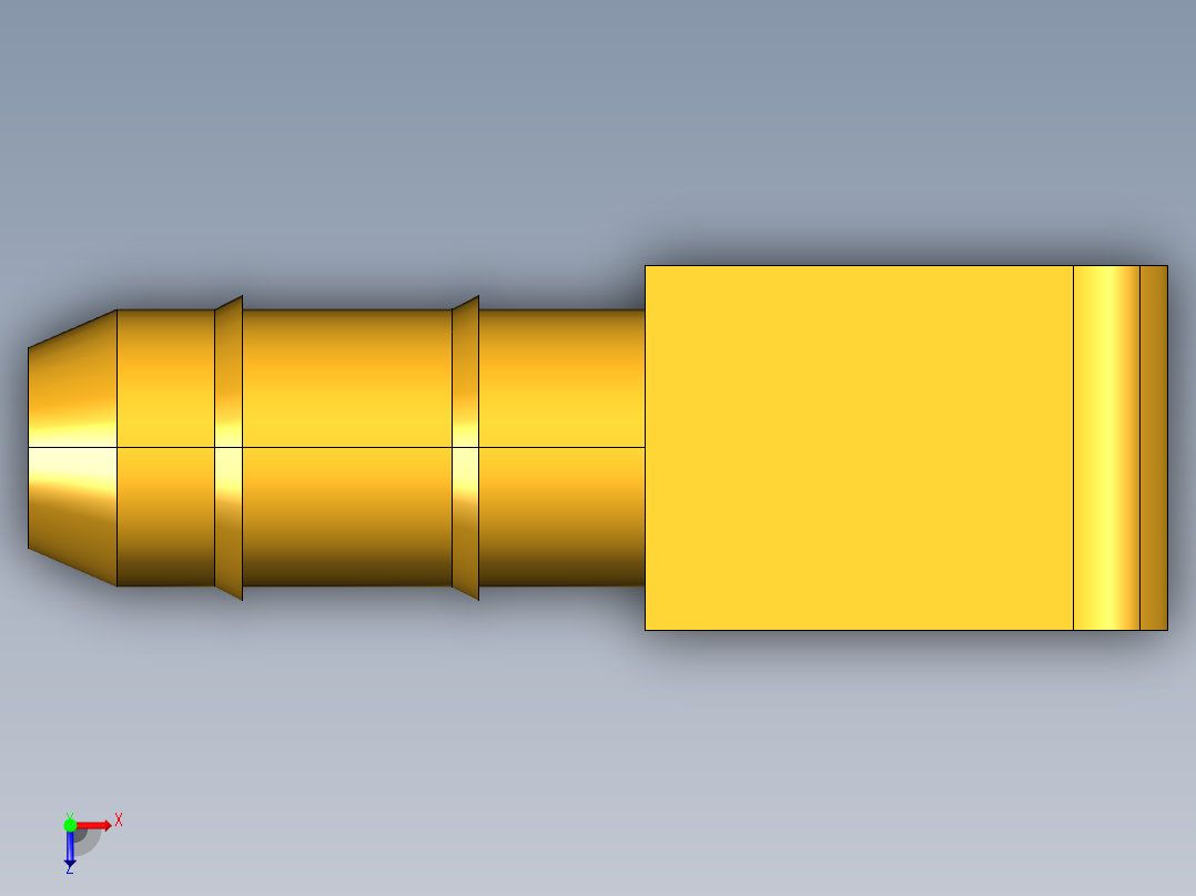 工业通用螺蚊管倒齿式工业硬管接头Union Elbow Combination Size 225-4-5(_FS)32俯视图