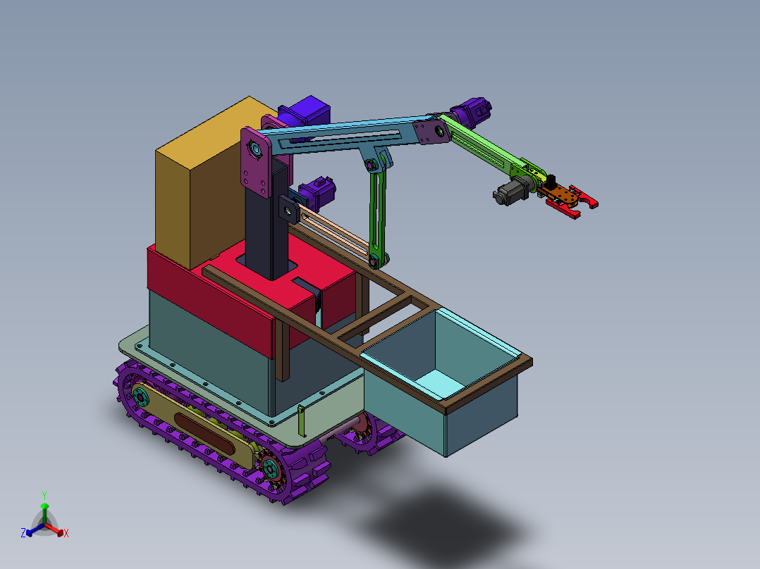 水果采摘机器人sw2016三维+CAD==1095224==200