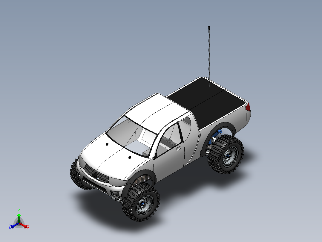 汽车车身 (7)正等轴测图