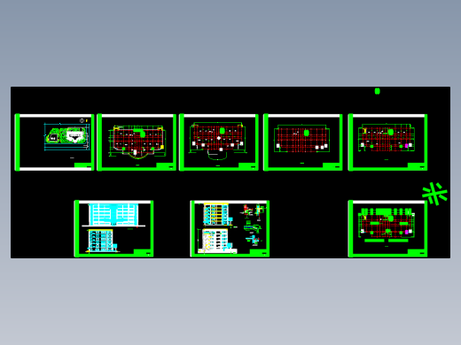某公司办公楼设计 6层 6600平米（建筑图、结构图、计算书、施工组织、进度计划表（CAD横道图）、总平面图、含电算等资料）