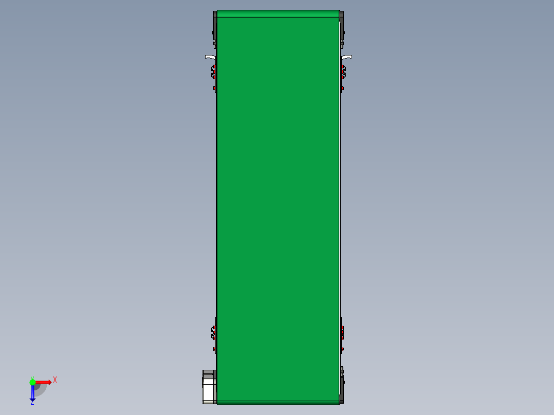 LE-XC4040-平面升降输送线右边驱动俯视图
