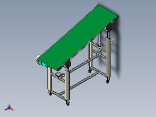 LE-XC4040-平面升降输送线右边驱动正等轴测缩略图
