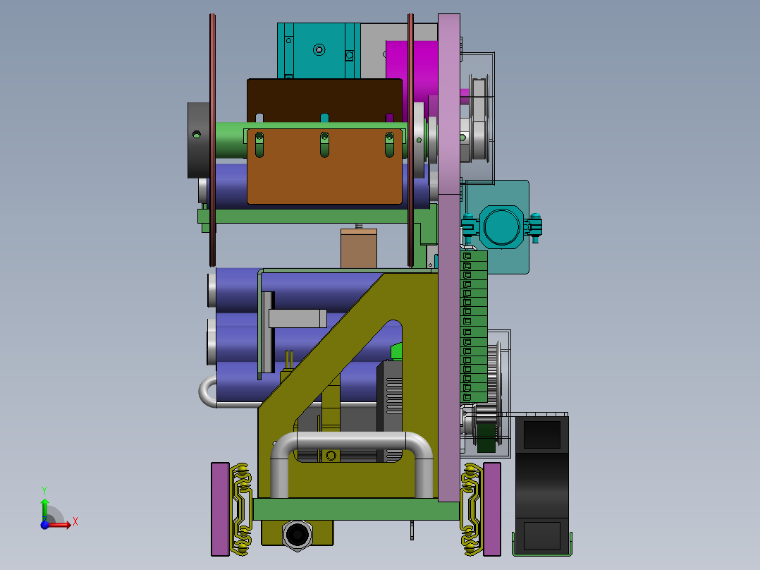 标签飞达前视图