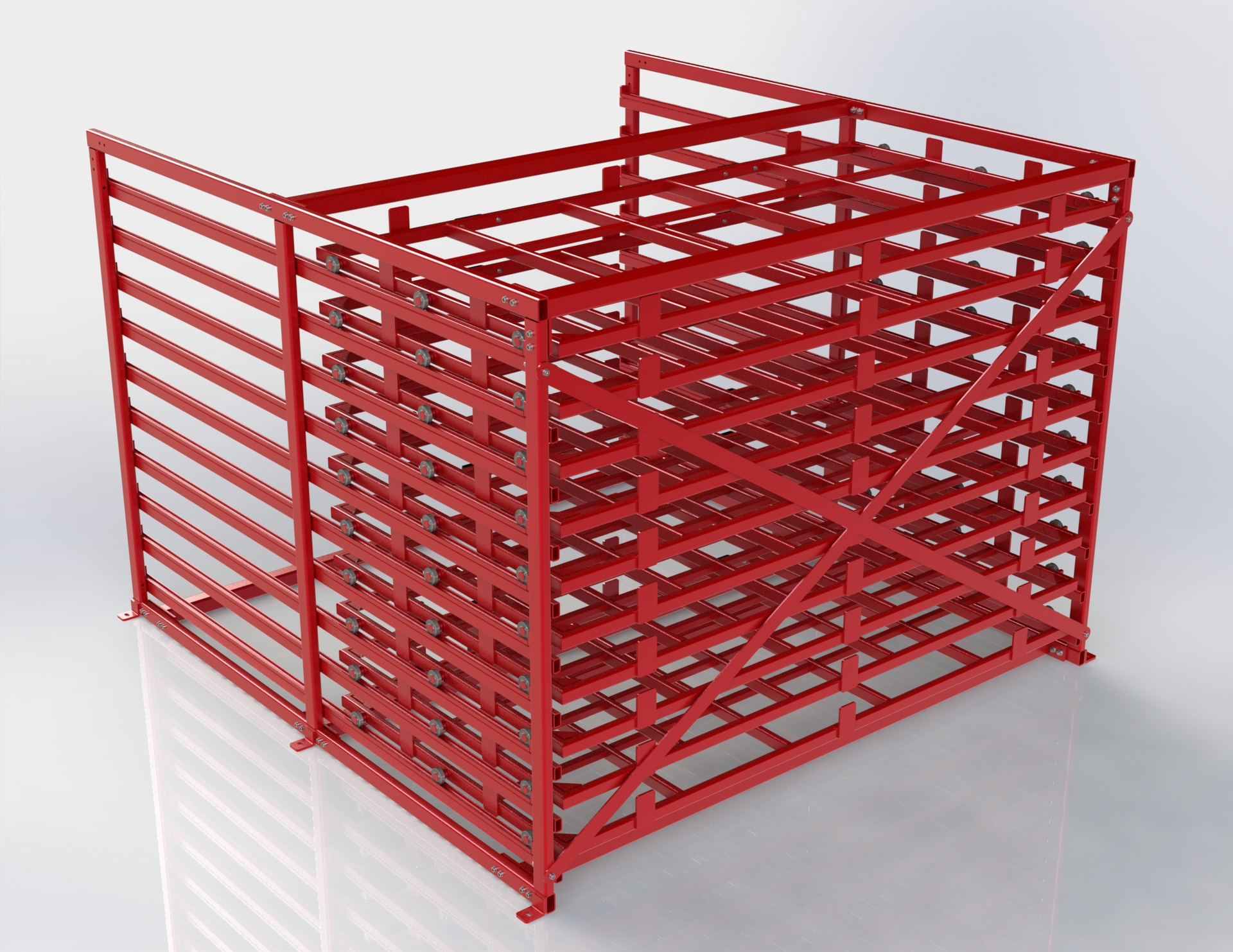 带轴承金属框架