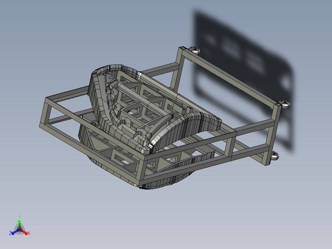 DOOR OUT LH 控制装置正等轴测图