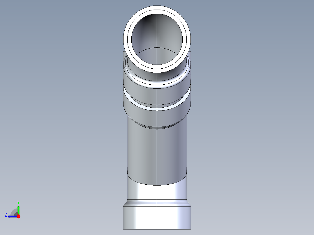 船舶管路系统S11_SeaDrainPLUS_DoubleComboWye-SxSxSxS_37E268202_2in Sea Drain Plus - Double Wye - SxSxSxS右视图