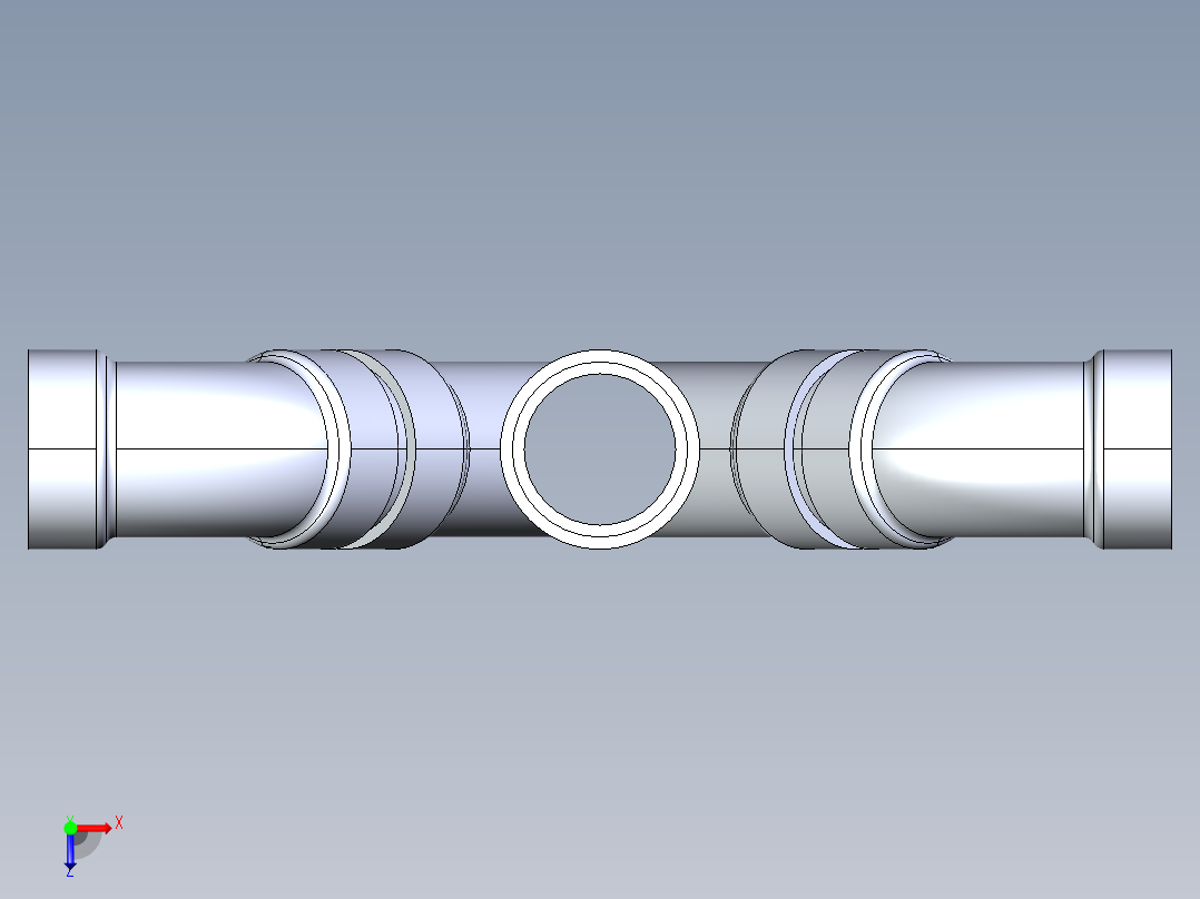 船舶管路系统S11_SeaDrainPLUS_DoubleComboWye-SxSxSxS_37E268202_2in Sea Drain Plus - Double Wye - SxSxSxS俯视图