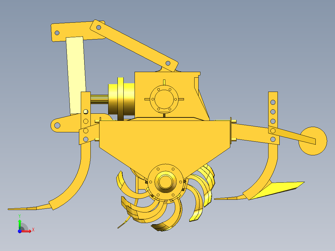 联合耕整作业机SW三维==313591==28前视图