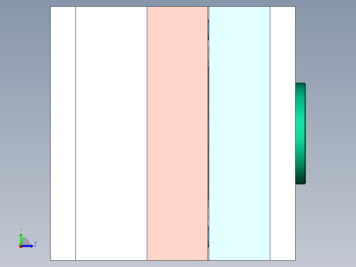 蓝牙耳机外壳注塑模具设计【三维UG】左视缩略图