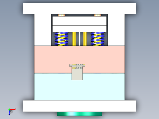蓝牙耳机外壳注塑模具设计【三维UG】俯视缩略图