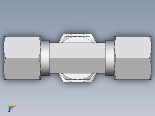 卡套式工业通用硬管接头EO_Assembled_adjustable_standpipe_branch_tee_EVT08LR71俯视缩略图