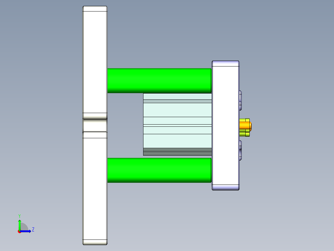 ZX551-B-笔记本CNC工装夹具三维模型CNC5-1010左视图