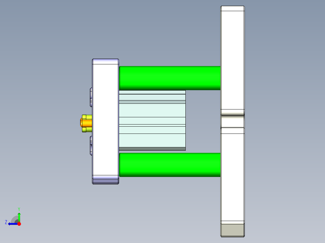 ZX551-B-笔记本CNC工装夹具三维模型CNC5-1010右视图