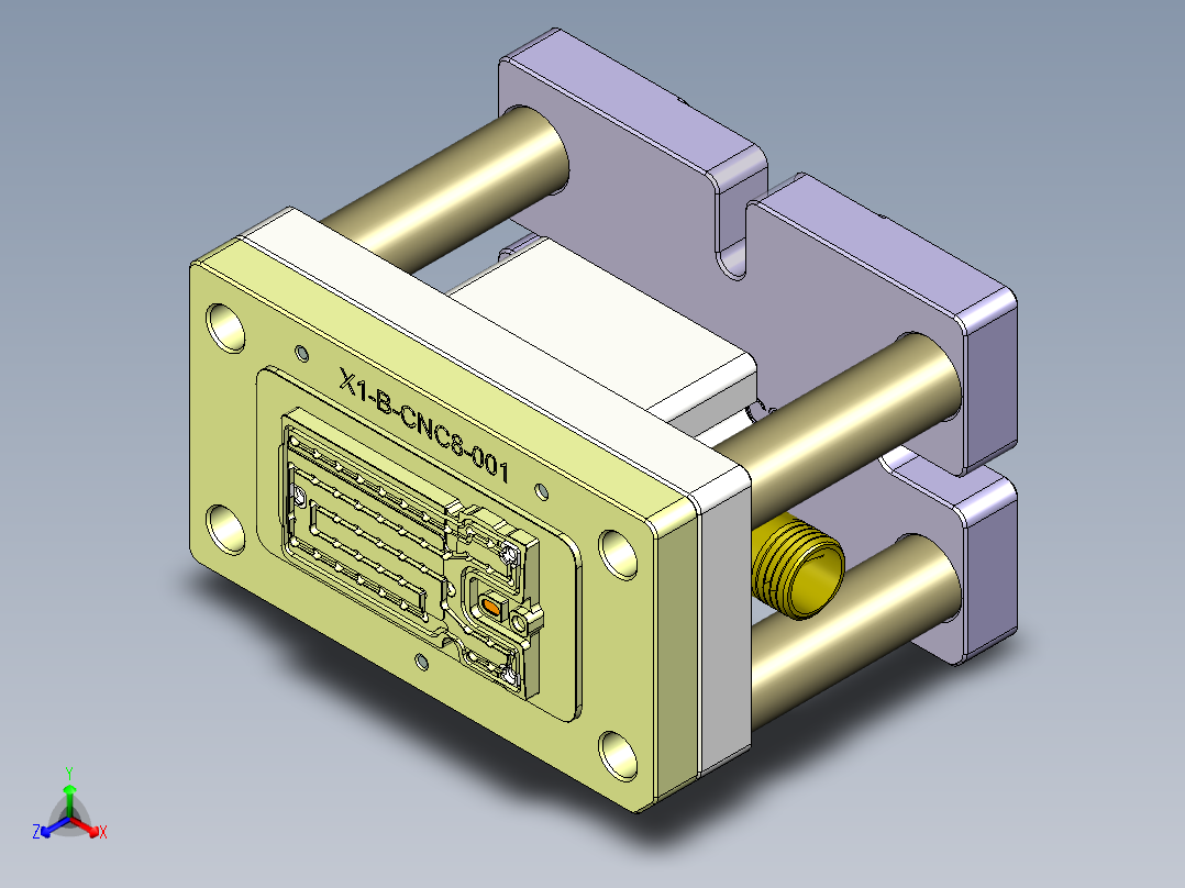 X1-CNC8笔记本CNC工装夹具三维模型-0424正等轴测图