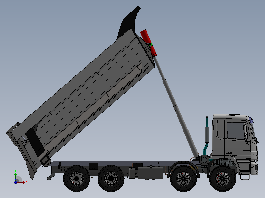 挂车拖车damper-trailer SW前视图