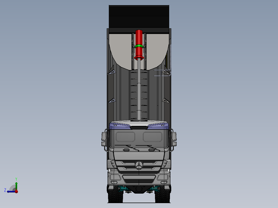挂车拖车damper-trailer SW右视图