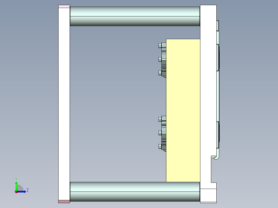 ux301-a-笔记本CNC工装夹具三维模型cnc1-8-6左视图