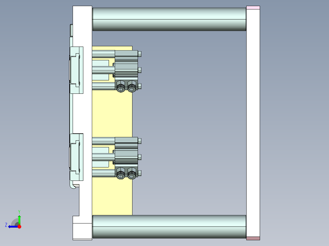 ux301-a-笔记本CNC工装夹具三维模型cnc1-8-6右视图