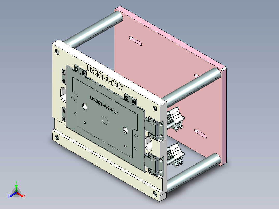 ux301-a-笔记本CNC工装夹具三维模型cnc1-8-6正等轴测图