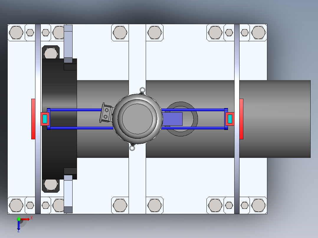 相贯线焊接机sw12可编辑俯视图